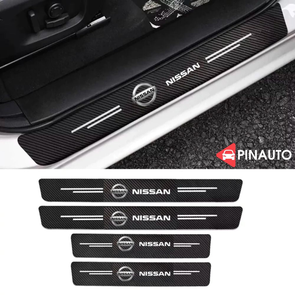 Dørterskelbeskyttere med logo - inngangsdører, bakdører og bagasjerom