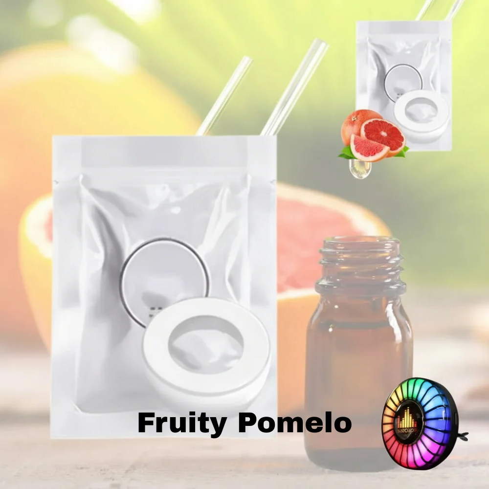 Musical rhythm LED car light with logo (with aroma diffuser)