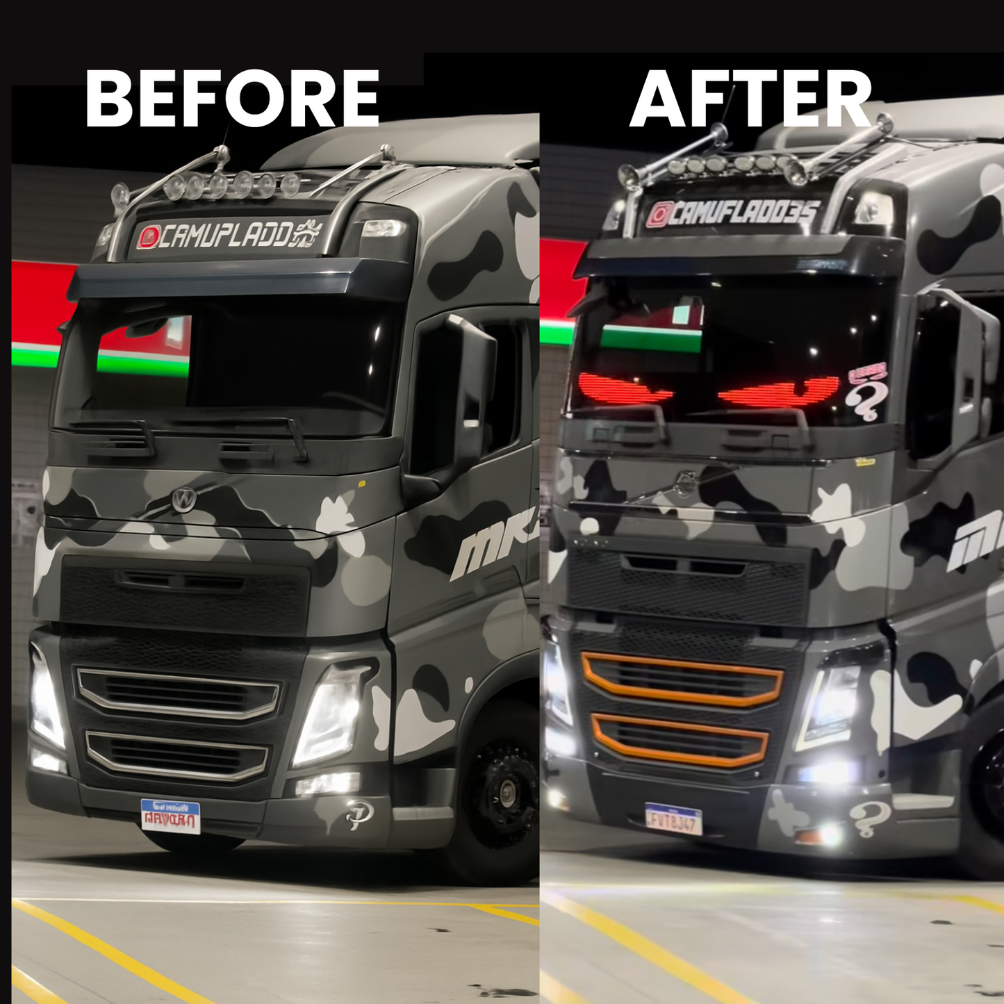 LED autószemek - 2 darabos csomag